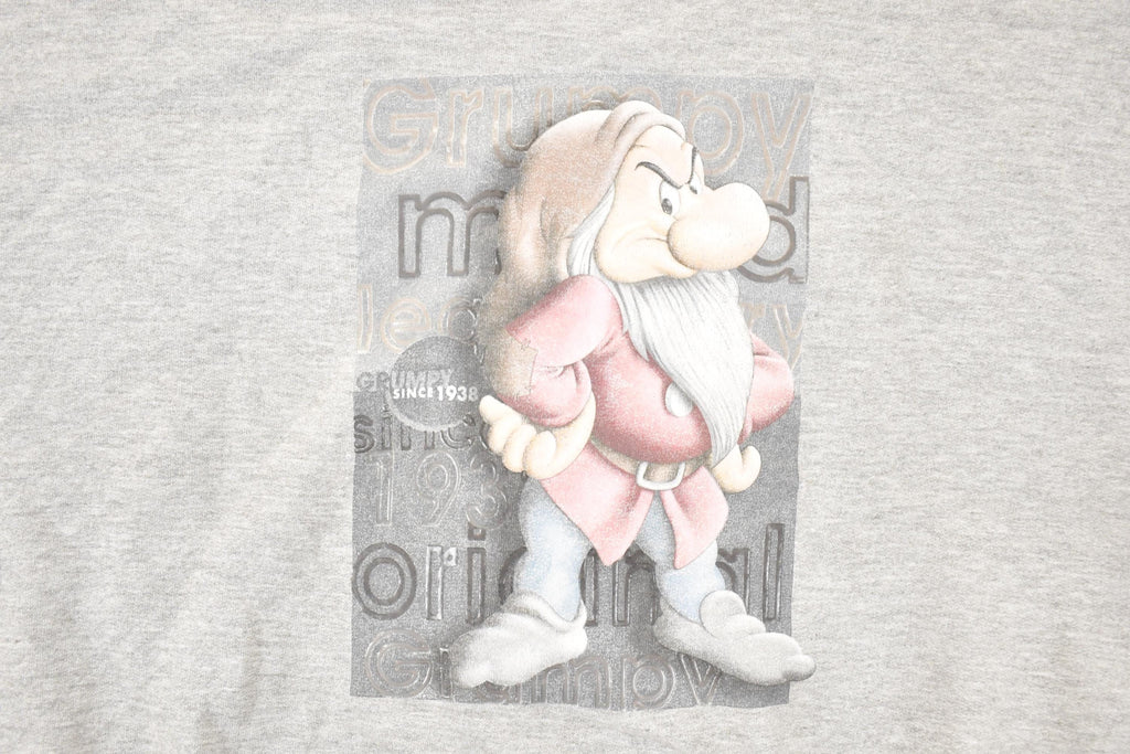 Vintage 1990s Disney Snow White Grumpy Cartoon Crewneck Sweater Mens XL