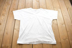 Vintage 1990s Fruit Of The Loom Single Stitch V-Neck T-Shirt