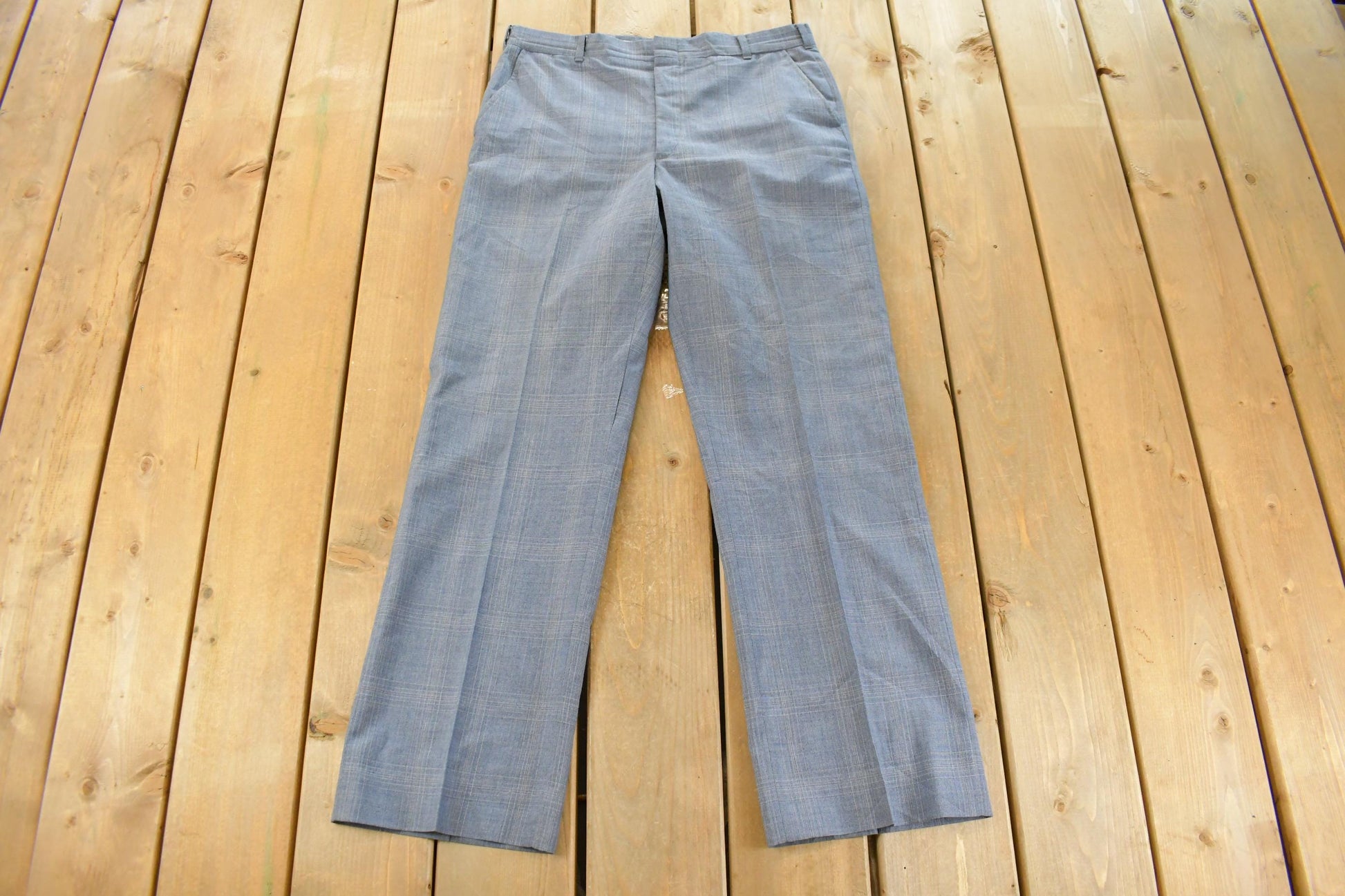 Vintage 1970s Preppy Dress Pants Trousers Men's 34 x 30