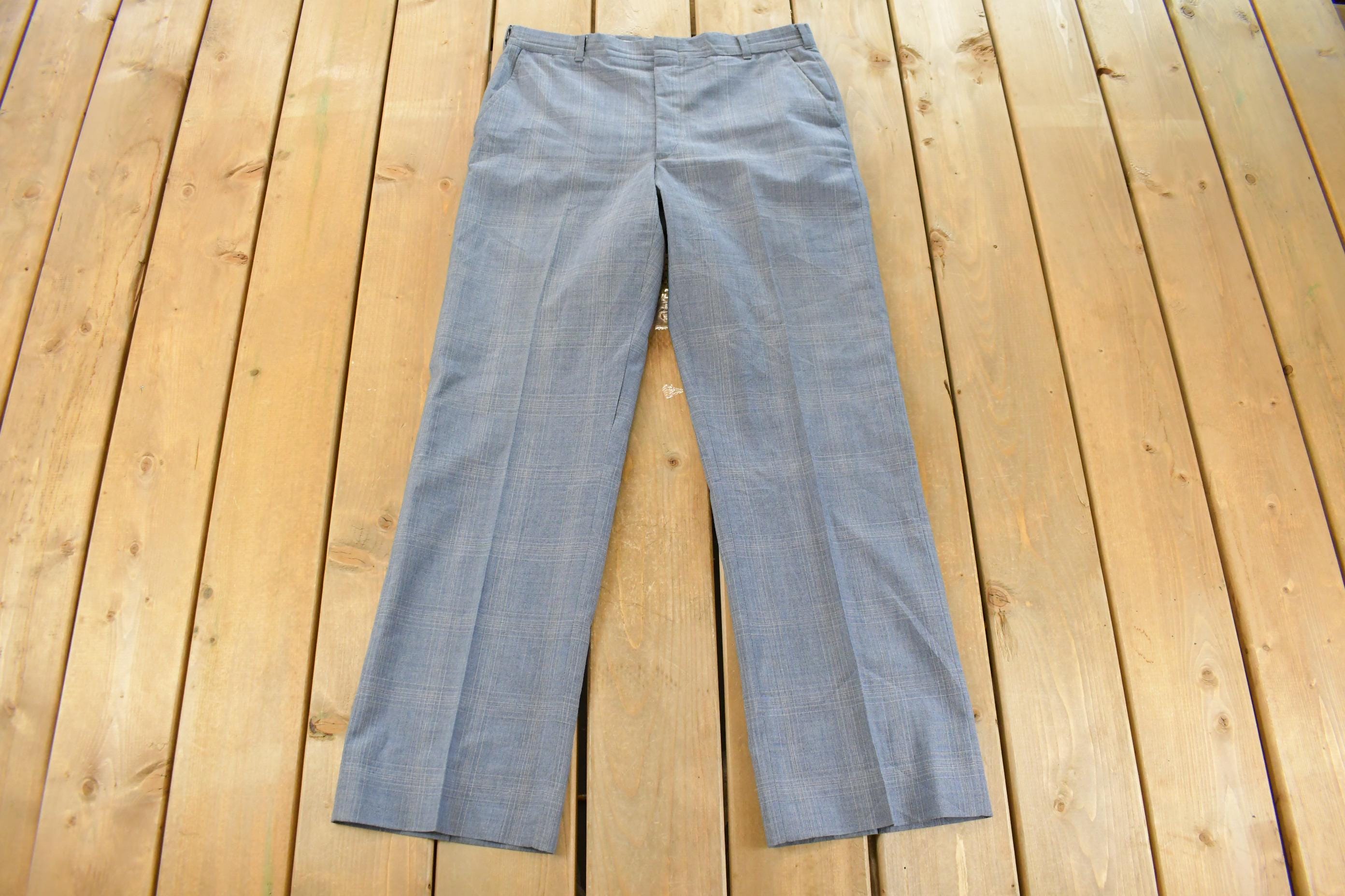 Vintage 1970s Preppy Dress Pants Trousers Men's 34 x 30