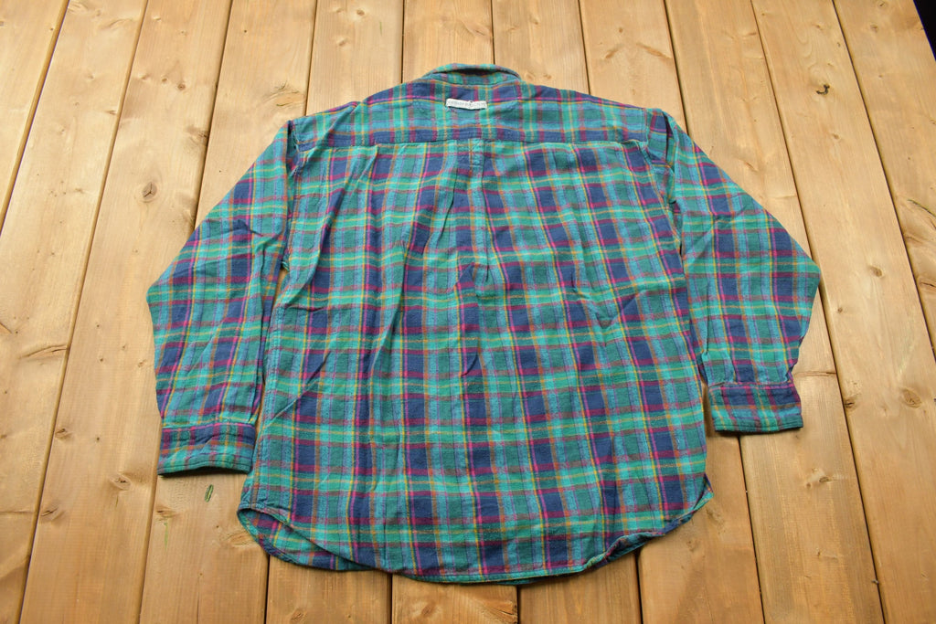 Vintage 1990s Northern Reflections Plaid Flannel Button Up Shirt