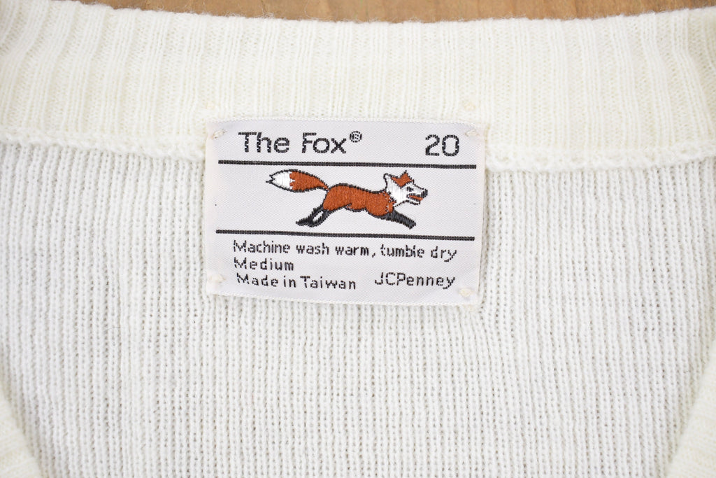 Vintage Knitted J.C Penny The Fox Sweater