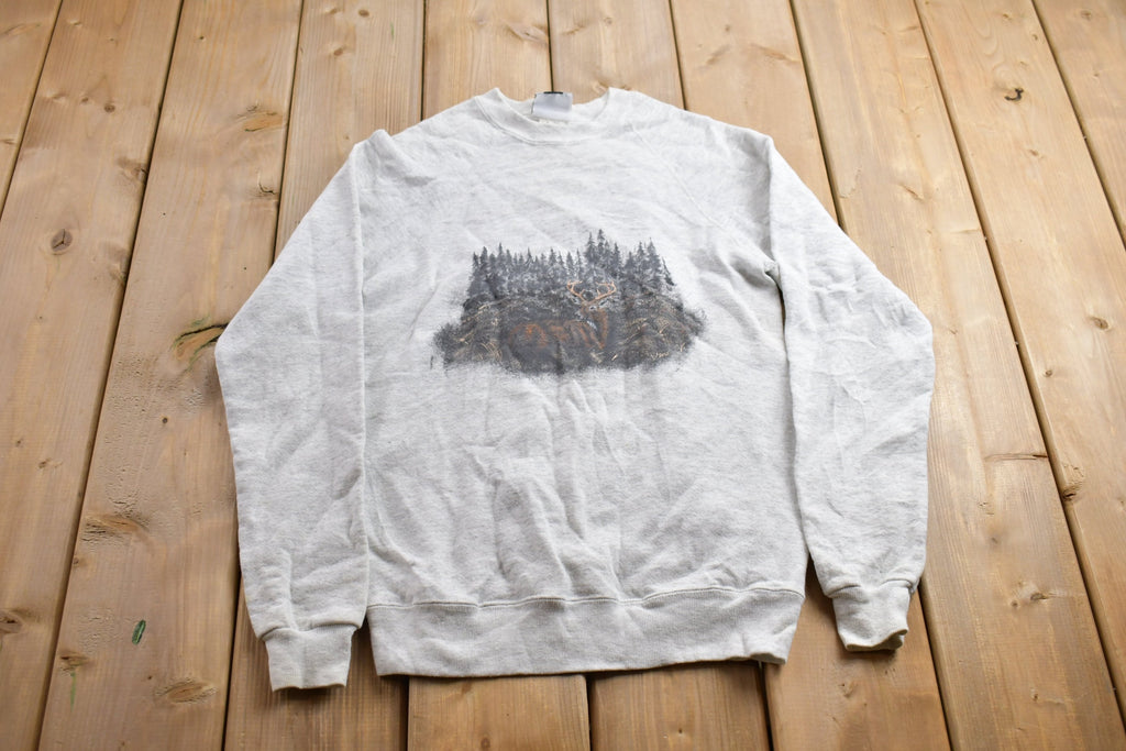 Vintage 1990s Lee Kids Deer Graphic Crewneck