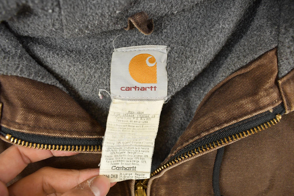 Vintage 1990s Carhartt Hooded Jacket Men's XL