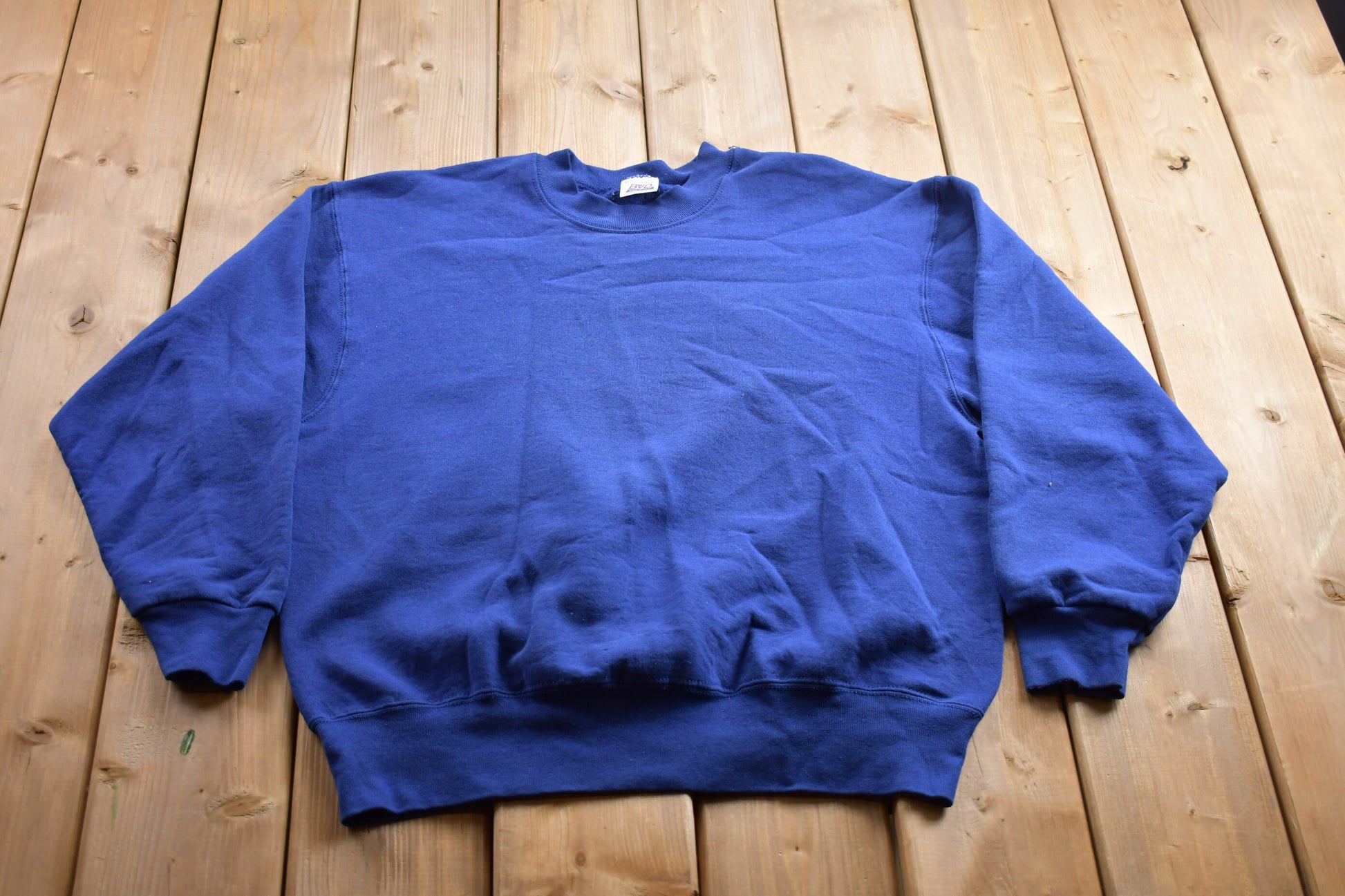 Vintage 1990s Blank Blue Crewneck Sweatshirt