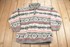 Vintage 1990s Rey Wear 100% Wool Knit Sweater