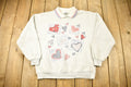 Vintage 1990s Gopher Sport Heart Theme Collared Crewneck