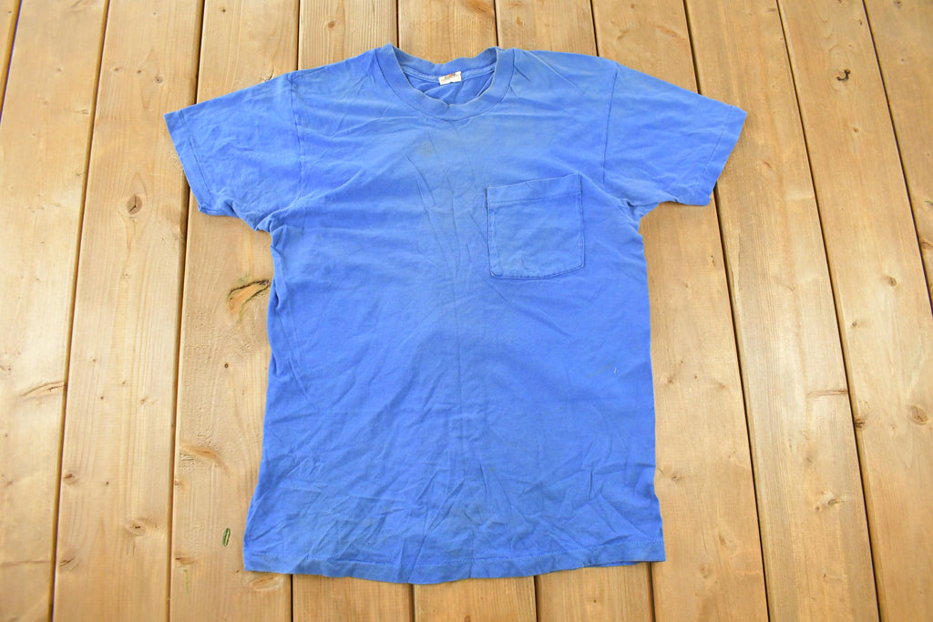 Vintage 1990s Fruit of the Loom Blank Pocket T-Shirt Men's Medium