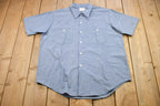 Vintage 1990s Blank Simple Button Up T-Shirt