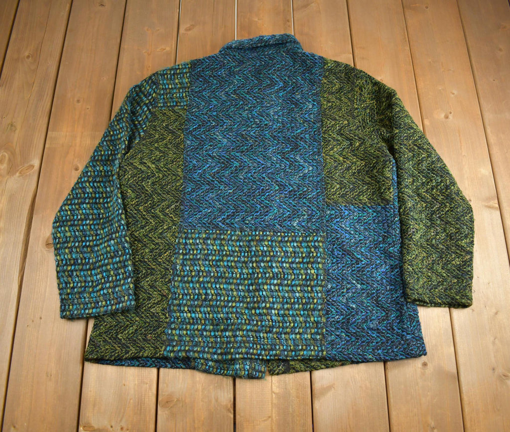 Vintage 1990s Chicos Design Knit Button Up Sweater Made In USA