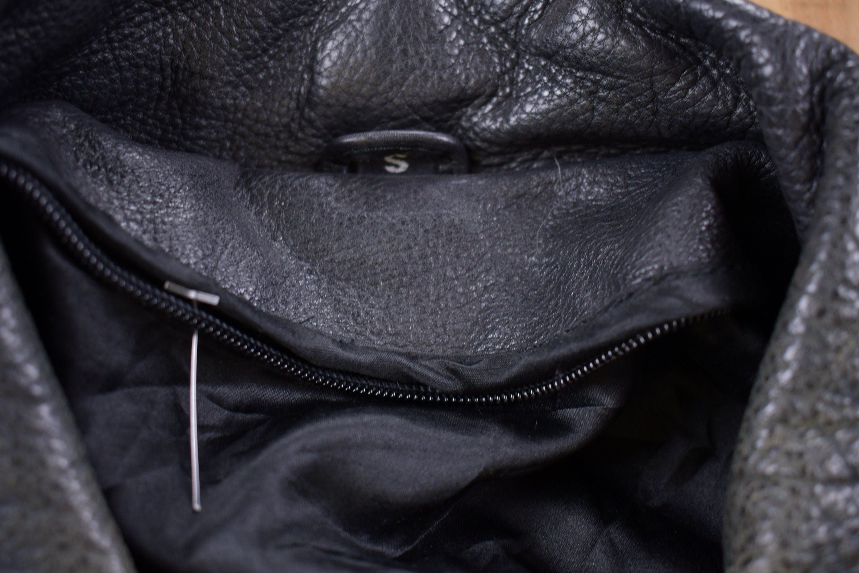 Vintage 1990s Leather Fringe Biker Jacket