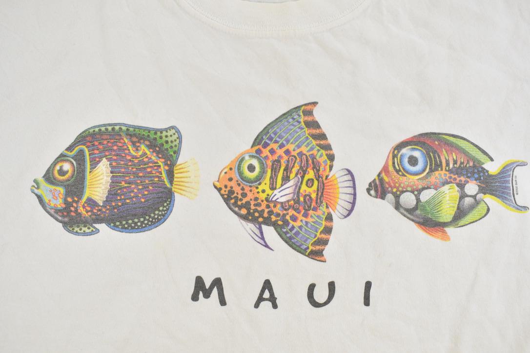Vintage 1990s Maui Fish Souvenir T-Shirt