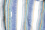 Vintage 1990s Eddie Bauer Striped Button Up Shirt Mens L