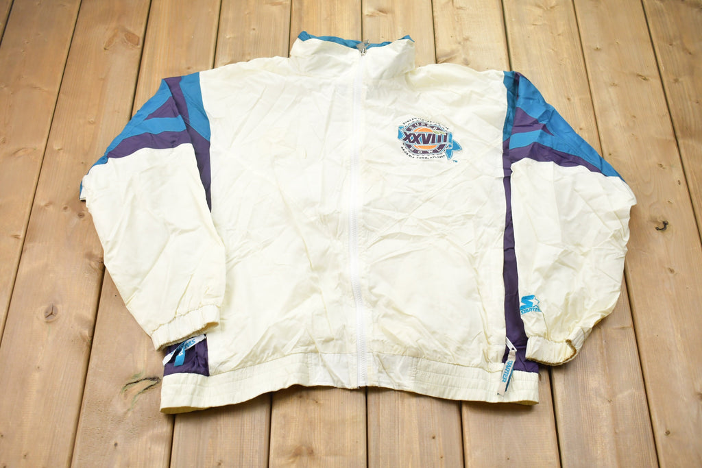 Vintage 1994 Starter Pro Line NFL Superbowl XXVII Full Zip Windbreaker Jacket