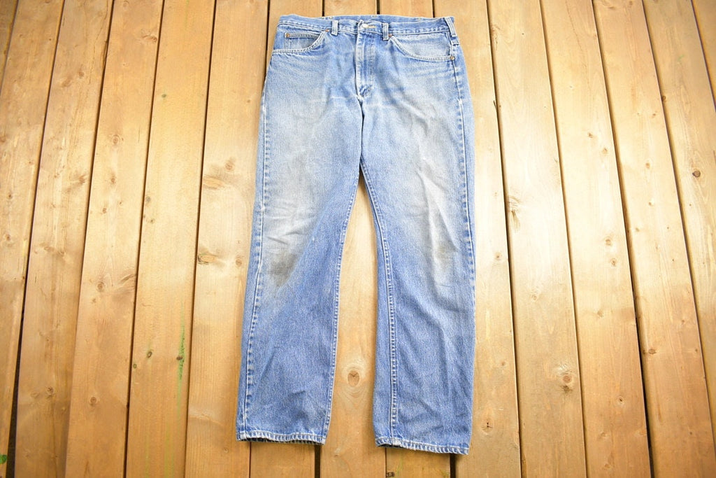 Vintage 1990's Lee Blue Jeans Size 35 x 30.5