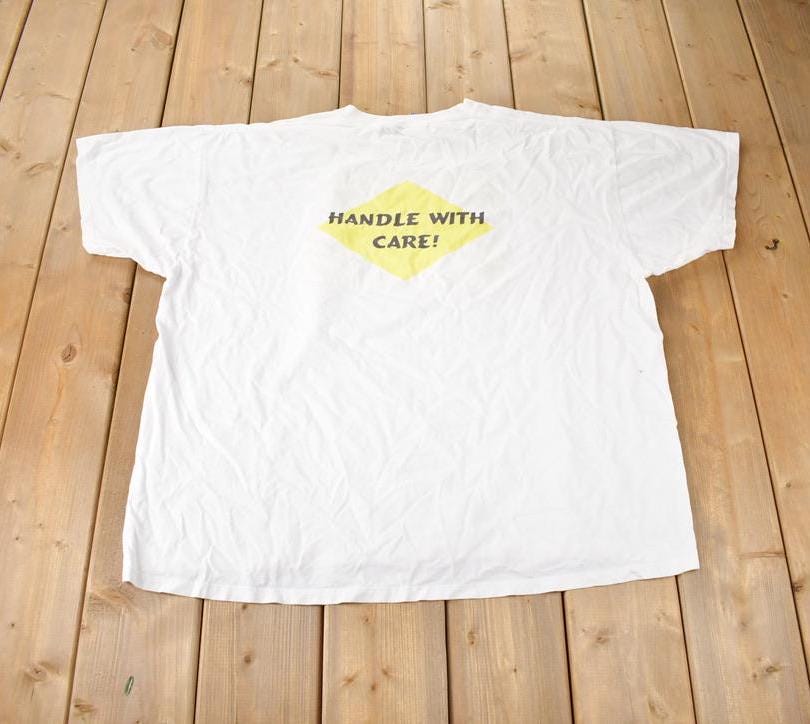 Vintage 1990s This Mother Handle With Care Graphic T Shirt Made In USA