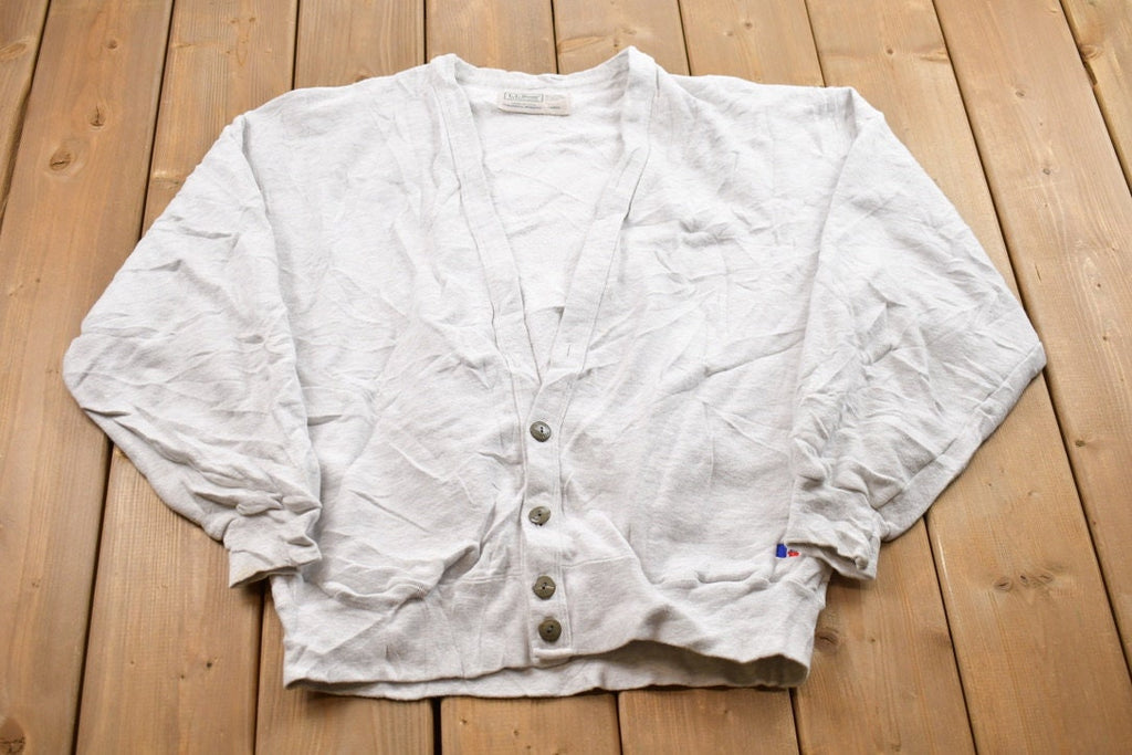 Vintage 1990s LL Bean Russel Athletic Cardigan Sweater