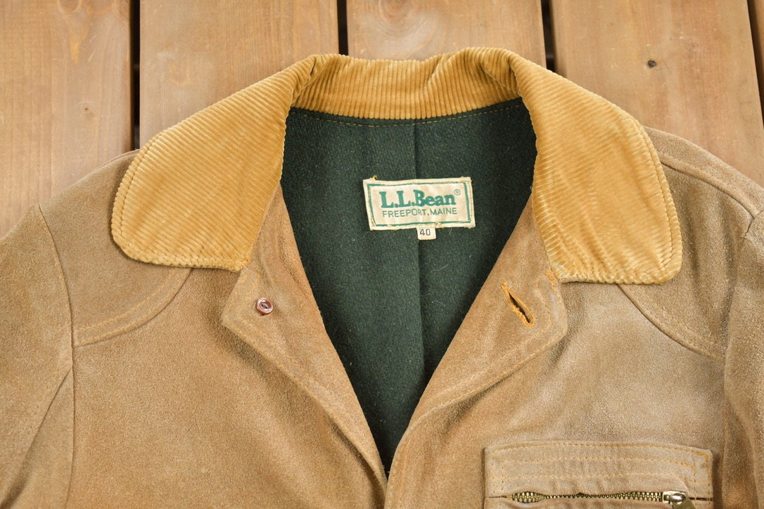 Vintage 1970s LL Bean Chore Coat / Workwear / Streetwear / Made In USA / 90s / Blanket Lined Jacket / D Pocket / Union Made