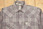 Vintage 1990s Bar B Western Wear Plaid Flannel Button Up Shirt