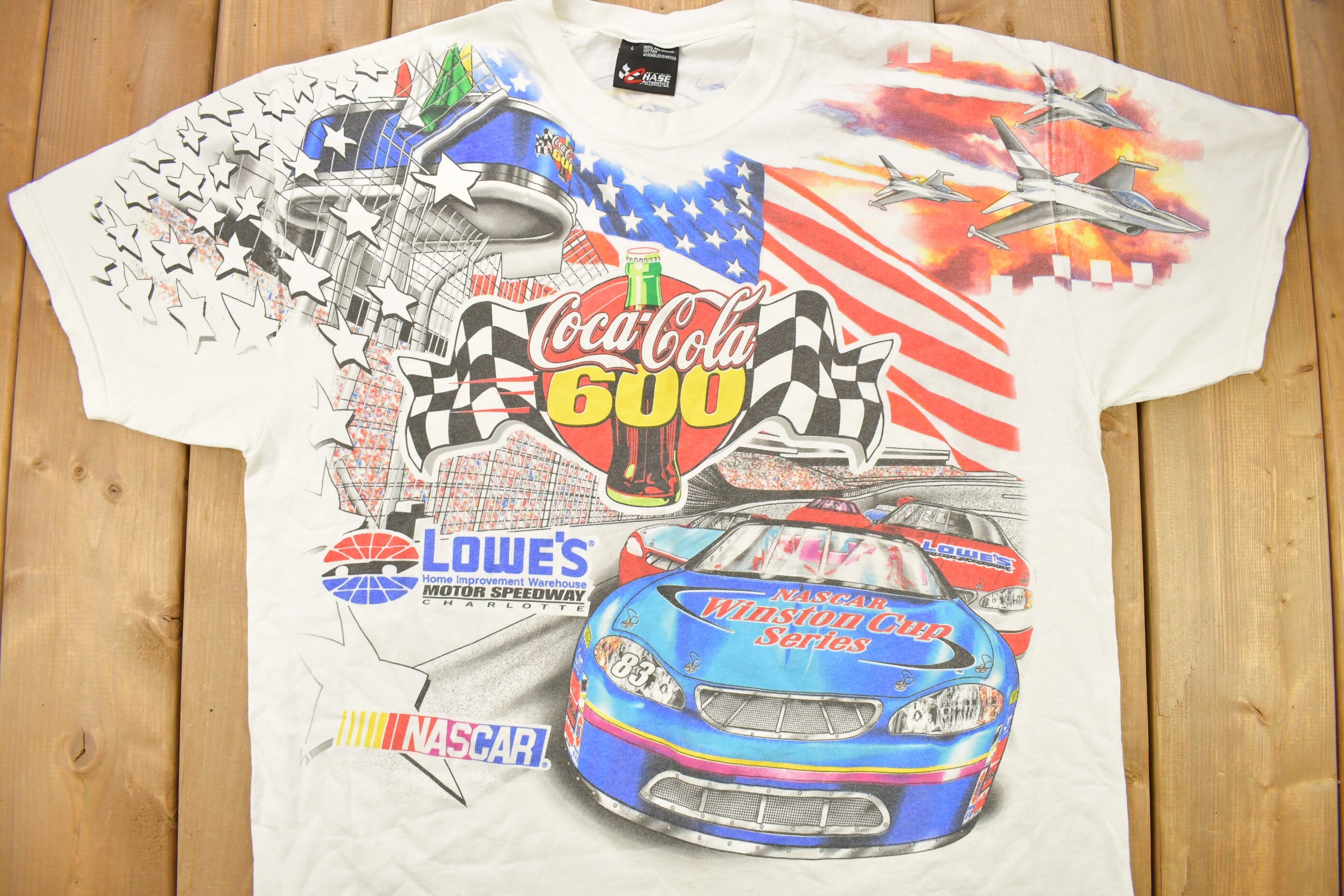 Vintage 2002 Coca Cola 600 the Great American Classic NASCAR Racing T-Shirt