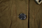 Vintage 1990s Phat Farm Full Length Faux Fur Collared Button Up Belted Coat Made In USA