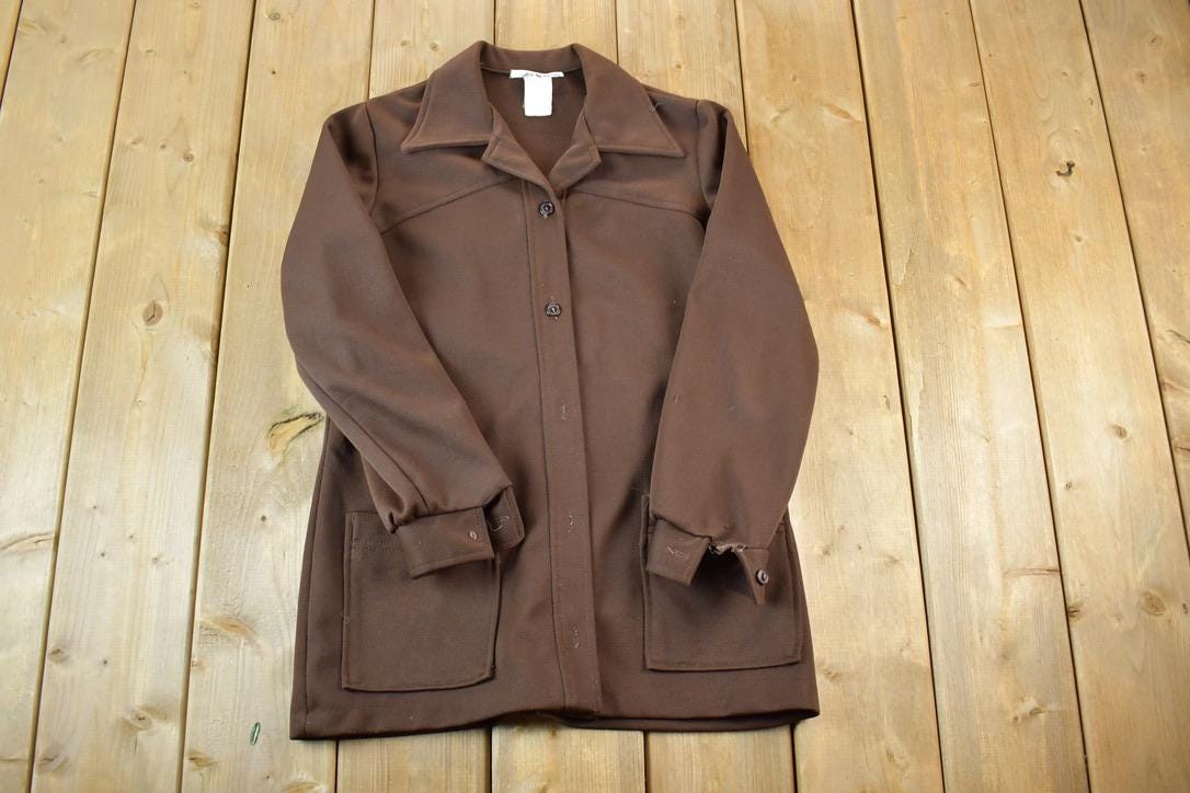 Vintage 1970s JSE California Button Up Western Style Shirt  1990s Button Up  Vintage Flannel  Plaid Button Up