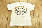 Vintage 1992 Speed Racer Cartoon Anime Graphic T-Shirt