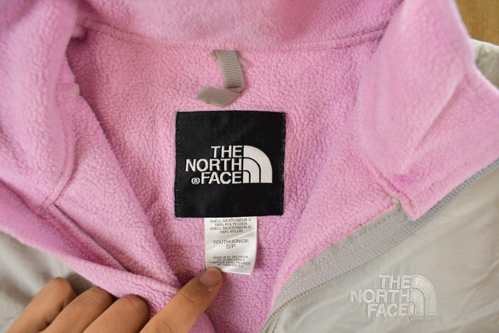 Vintage 1990s The North Face Denali Full Zip Fleece Sweater Youth Small