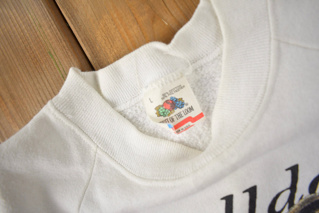 Vintage 1990s Bulldog Graphic Raglan Crewneck Made In USA
