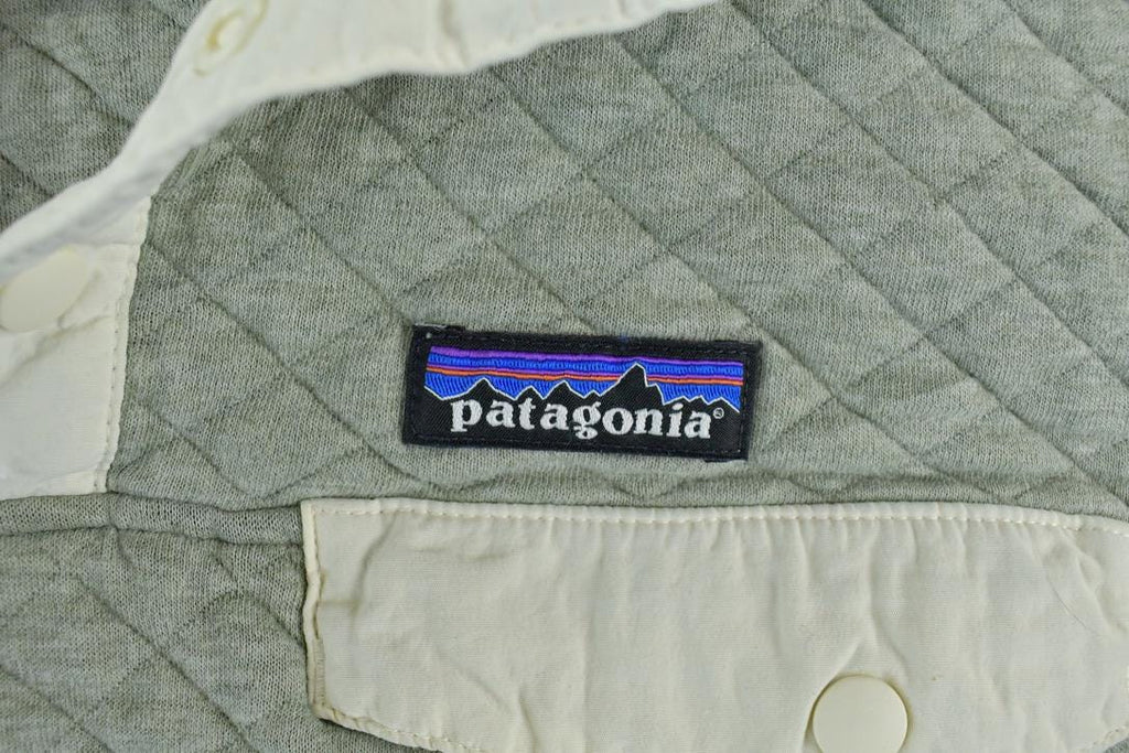 Vintage 1990s Patagonia Quilted Quarter Button Crewneck Sweatshirt
