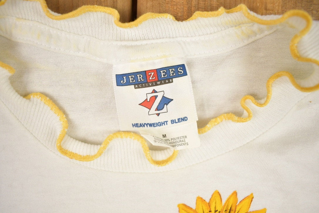 Vintage 1990s Single Sunflower Graphic T Shirt