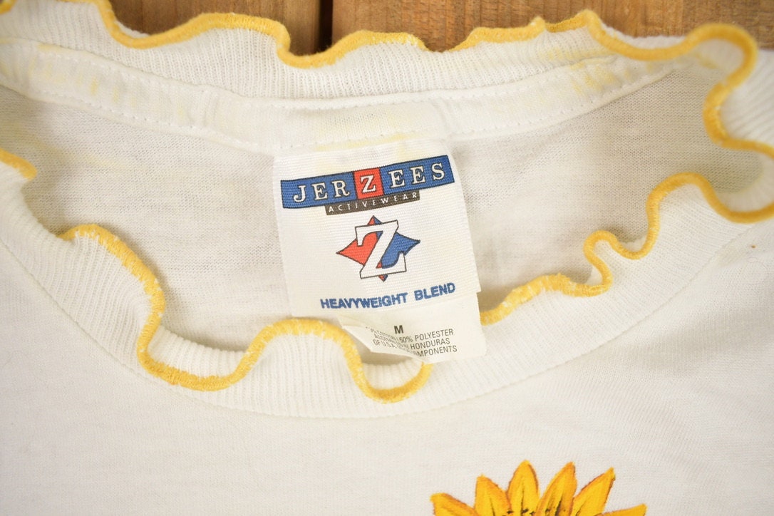 Vintage 1990s Single Sunflower Graphic T Shirt