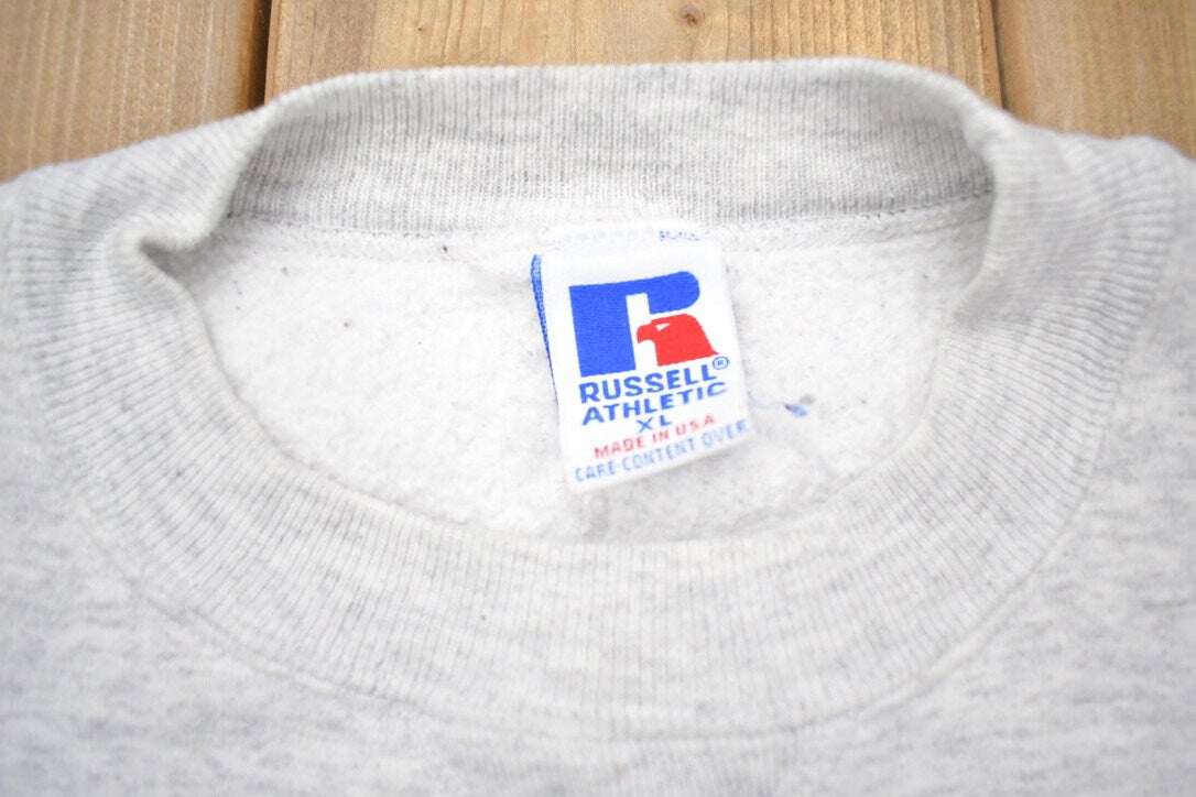 Vintage 1990s Grey Russell Athletics Blank Crewneck Sweatshirt