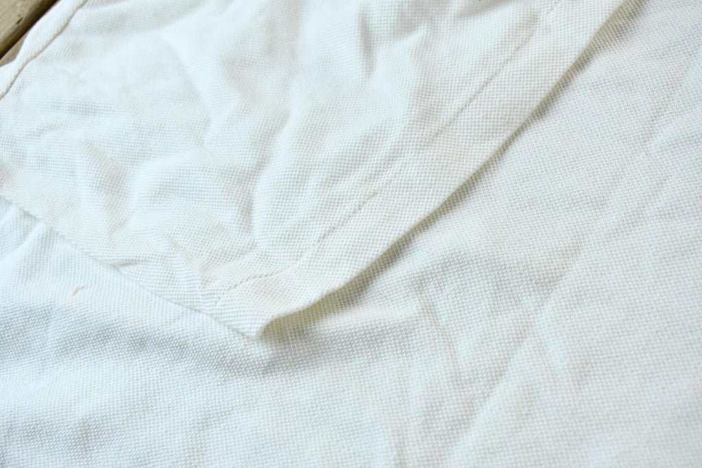 Vintage 1990s Gap Textured White Single Stitch Pocket T-Shirt Made In Canada