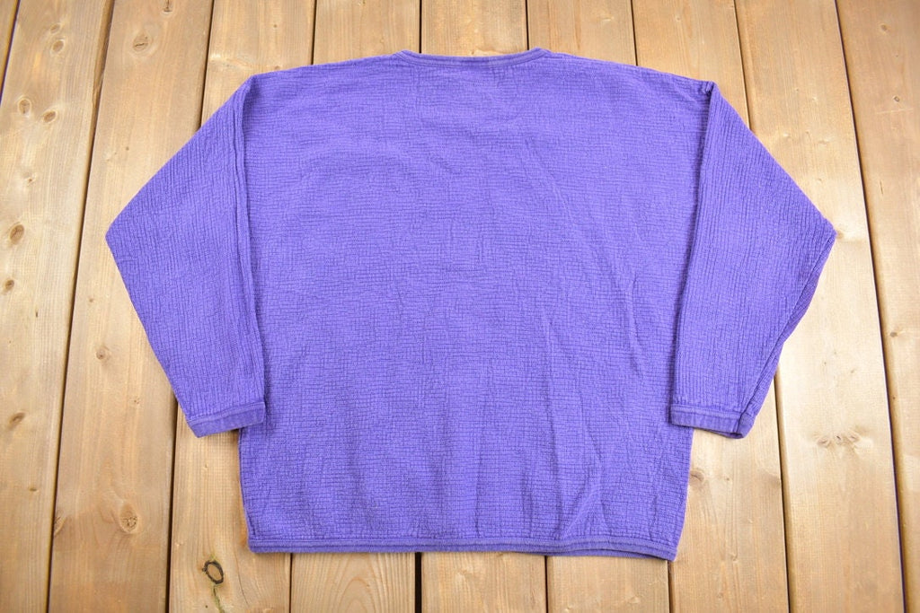 Vintage 1990s Chic Cute Teddy Bear Explore Nature Crewneck Sweater