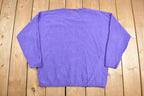 Vintage 1990s Chic Cute Teddy Bear Explore Nature Crewneck Sweater