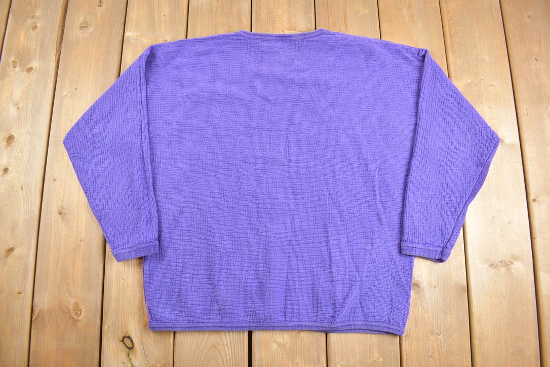Vintage 1990s Chic Cute Teddy Bear Explore Nature Crewneck Sweater