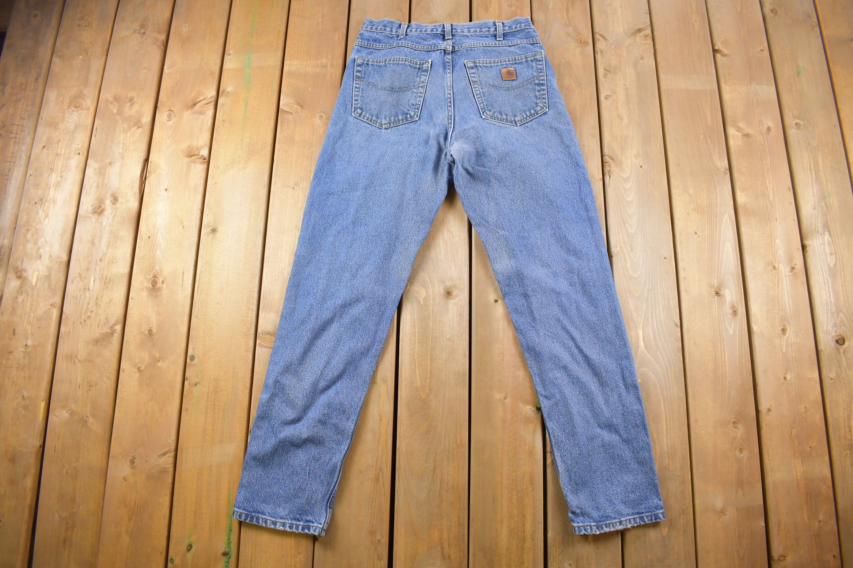 Vintage 1990s Carhartt Work Blue Jeans Size 30 x 32