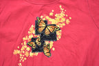 Vintage 1990s Breckenridge Butterfly Graphic Double Collar Crewneck Sweatshirt