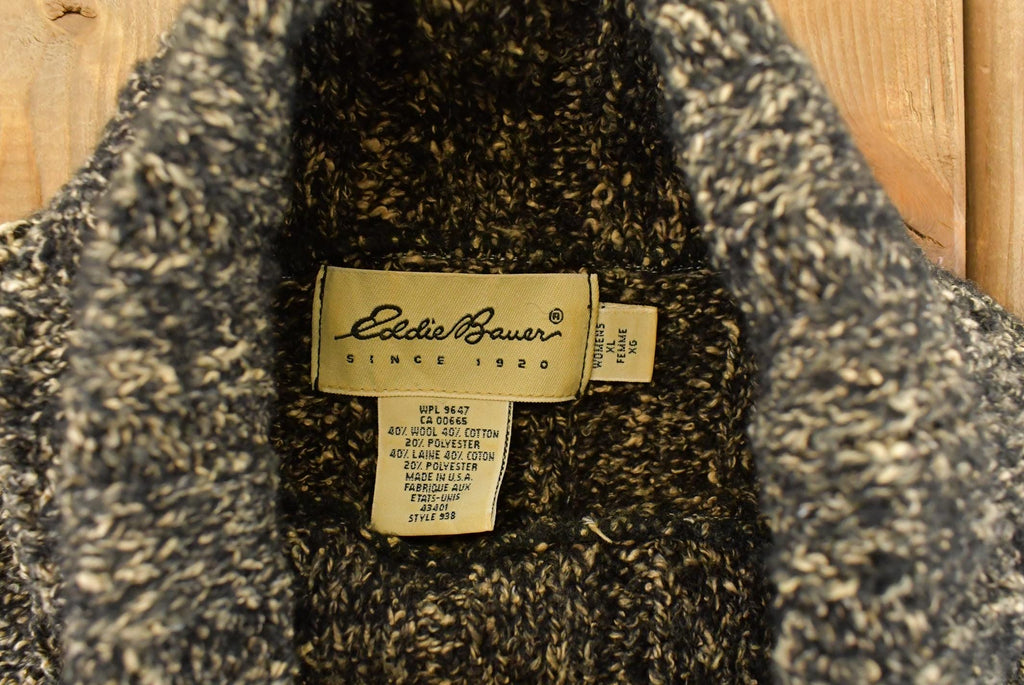 Vintage 1990s Eddie Bauer Turtle Neck Knit Sweater Women's XL