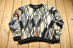 Vintage 1990s Coogi Australia 3D Cable Knit Crewneck Sweater