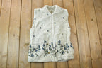 Vintage 1990s Cottage Cove Fleece Sweater Vest
