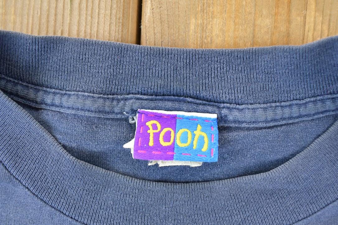 Vintage 1990s Pooh Bear Disney Cartoon Promo T-Shirt