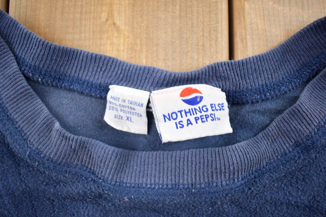 Vintage 1990s Pepsi Graphic Crewneck Sweatshirt