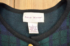 Vintage 1990s Field Manor Knit Wool Cardigan Button Up Sweater