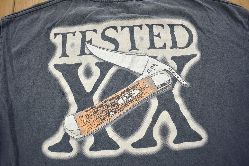 Vintage 1990s CASE XX Pocket Knife Graphic T-Shirt
