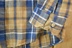 Vintage 1980s Sears Plaid Button Up Shirt Men's L