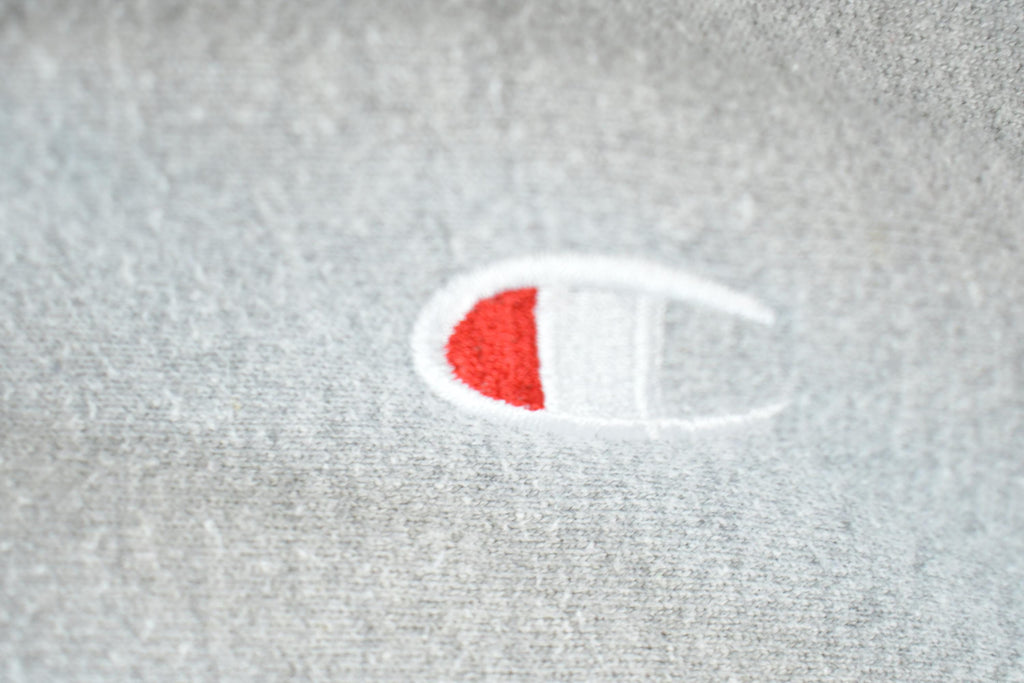 Vintage 1990s Champion Reverse Weave Heather Grey Hoodie Sweatshirt