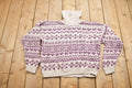Vintage 1990's Paris Sport Club Abstract Knitted Sweater
