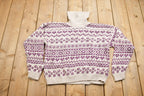 Vintage 1990's Paris Sport Club Abstract Knitted Sweater
